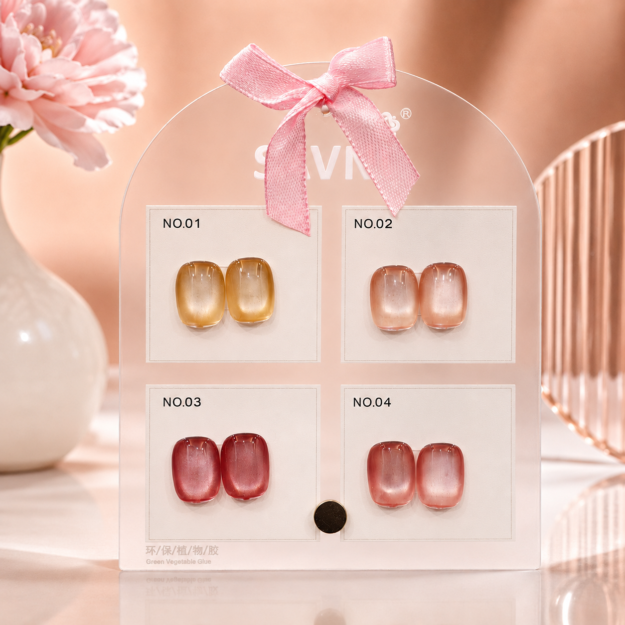 Savni Gel Polish Kit Set Of 4 PCS, 15ml Each, Cat Eye, Model-4010