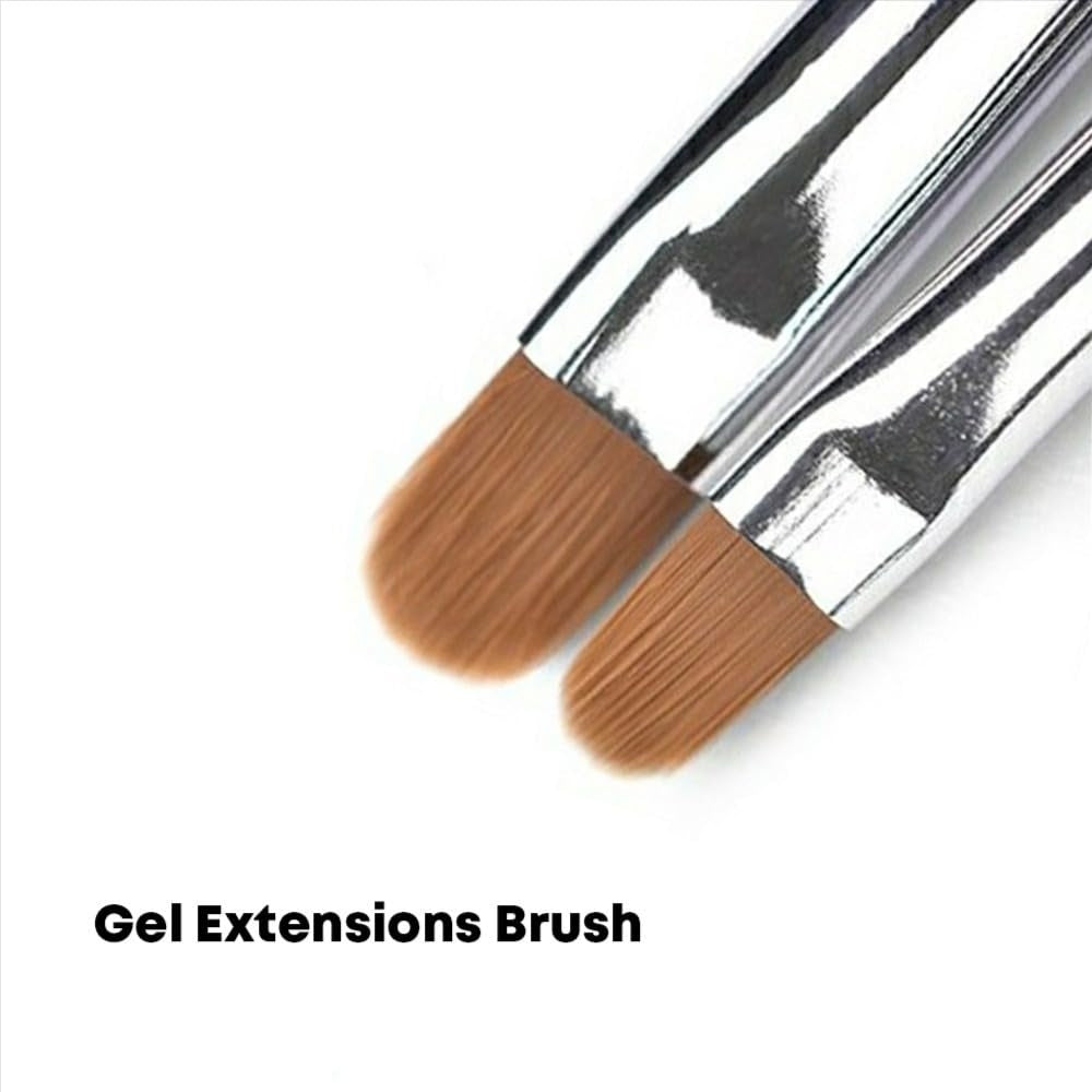 Gel Brushes White Handle - Set of 4
