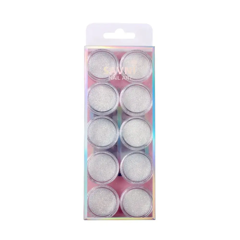 Savni Mix Glitters, Mylars & Sugar Dust - Pack of 10/12