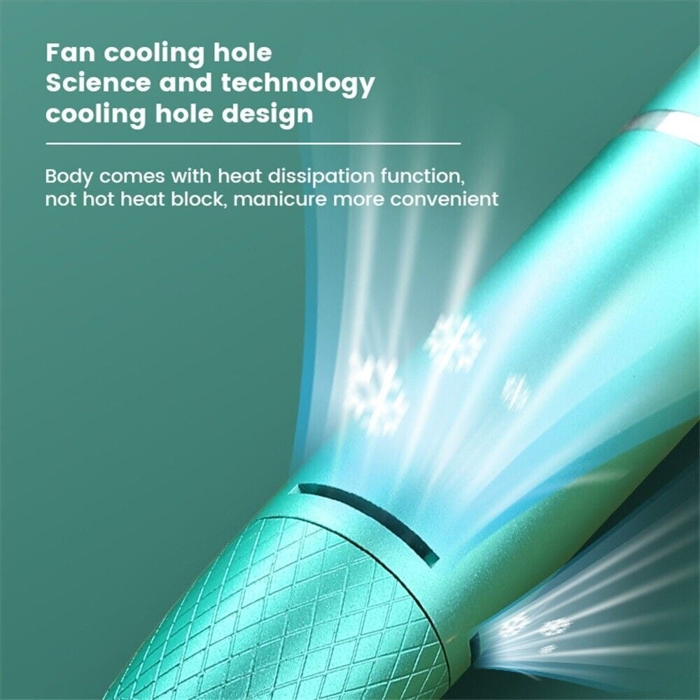 35000 RPM Electric Nail Drill File Pro Rechargeable Portable Manicure Machine