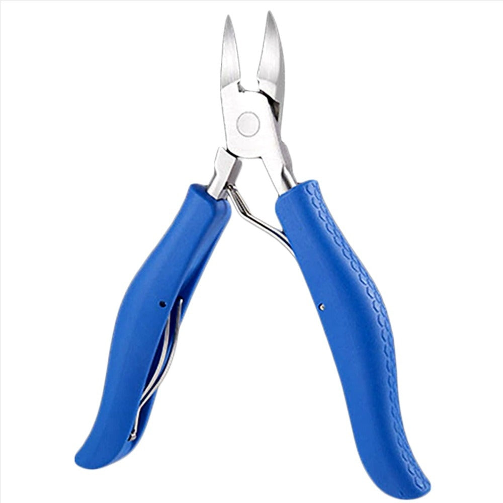 Ingrown & Hard Nail Stainless Steel Cutter Scissors - Rubber Grip