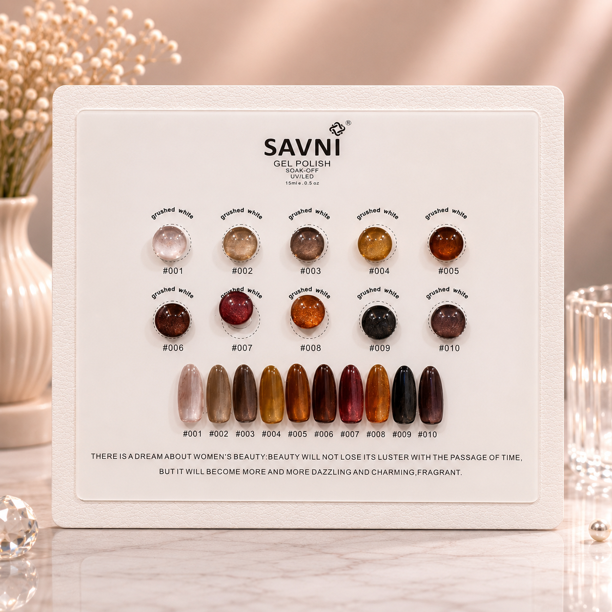 Savni Gel Polish Kit Set Of 10 PCS, 15ml Each, Model-A04