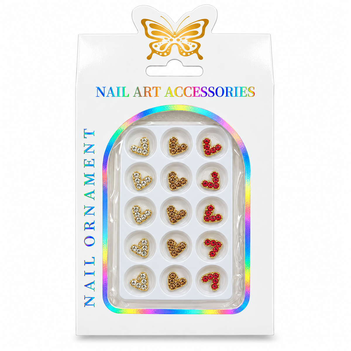 V Shape Stone Nail Art Accessories