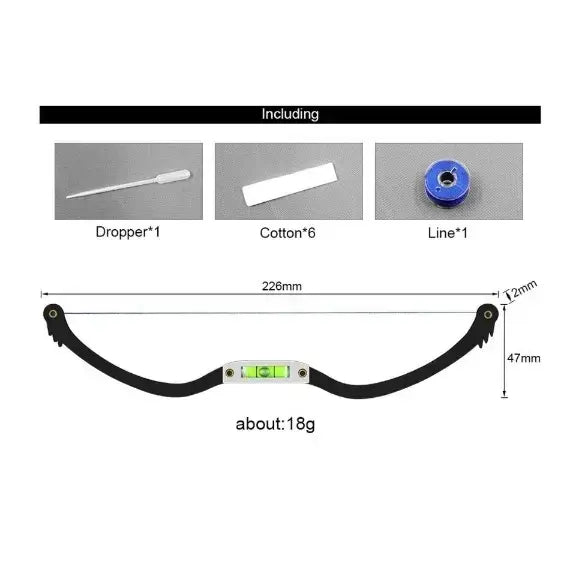 Eyebrow Mapping String Ruler Precision Brow Measuring Tool with Leveler for Microblading PMU and Symmetry Alignment