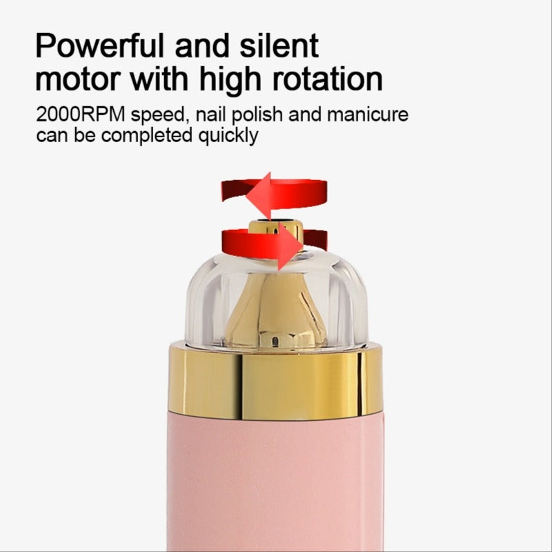 USB Rechargeable Nail Drill Machine 12000RPM for Practice & Household Purpose