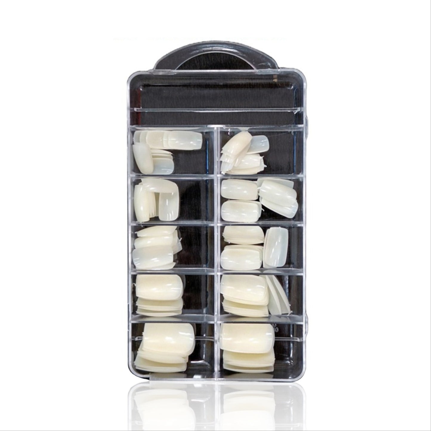 Savni Square Full Cover Nail Tips Natural - 100 Pcs