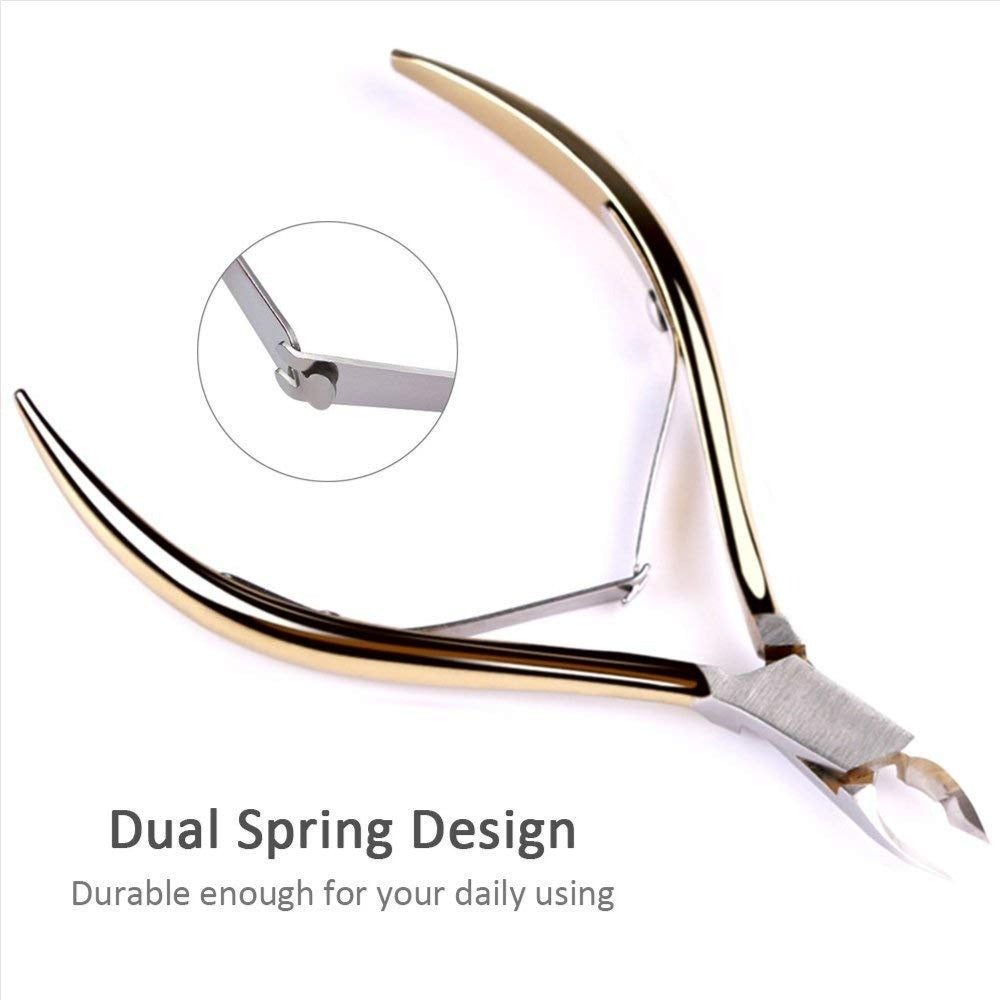 Golden Stainless Steel Nail Cuticle Cutter - Short Head