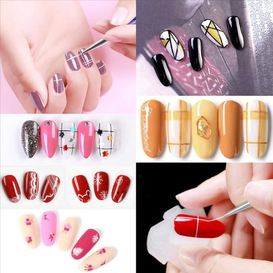 0-00-000 Detailing Art Brush, Multicolor Handle - Set of 3