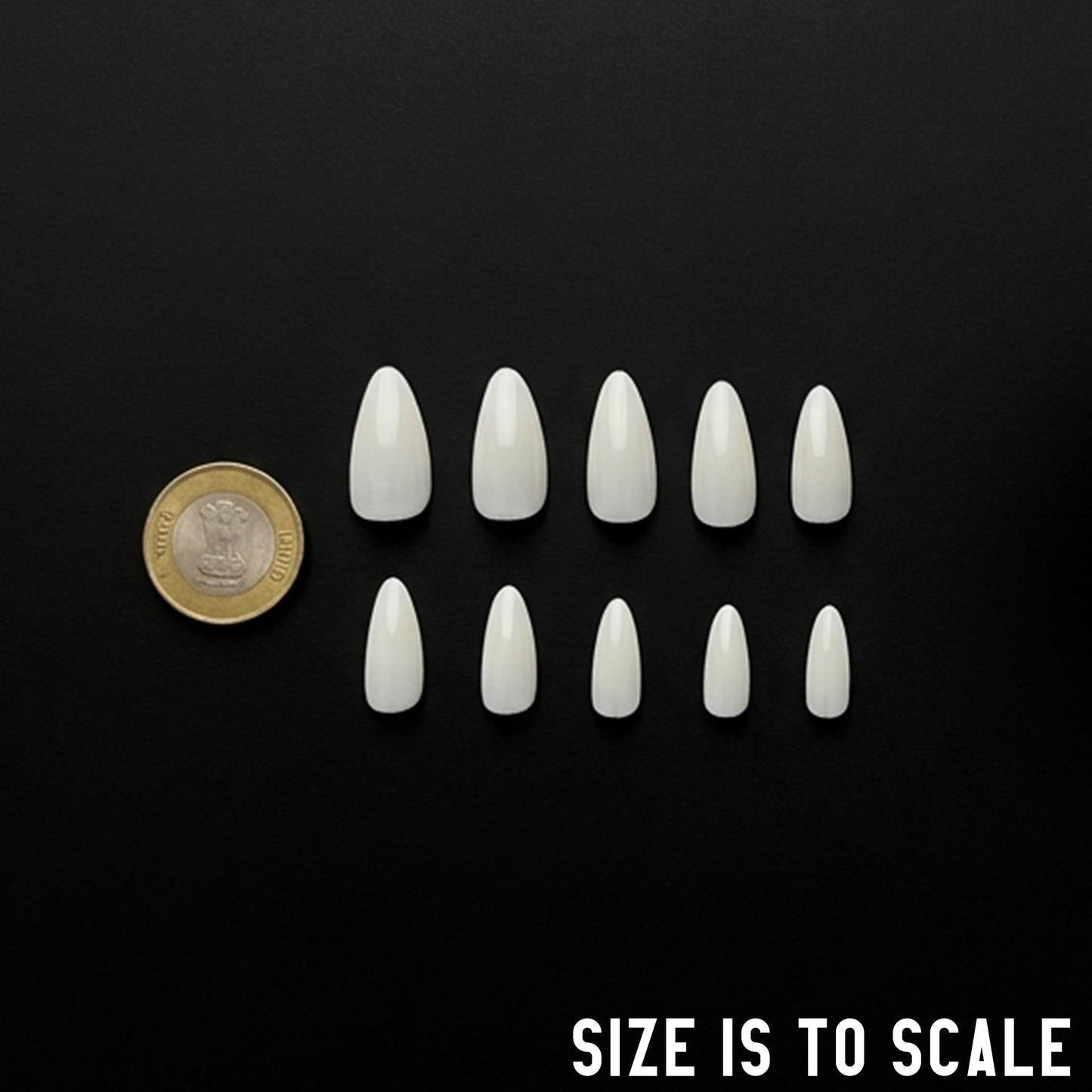 Suzi E12 Full Cover Medium Almond Tips - 500 Pcs