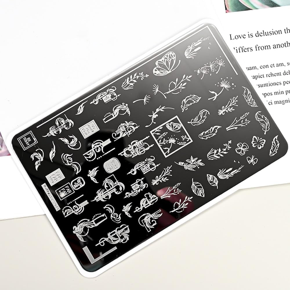 Stamping Plate for Stamp Art 10x15cm Plate - 1 Piece, Assorted Design