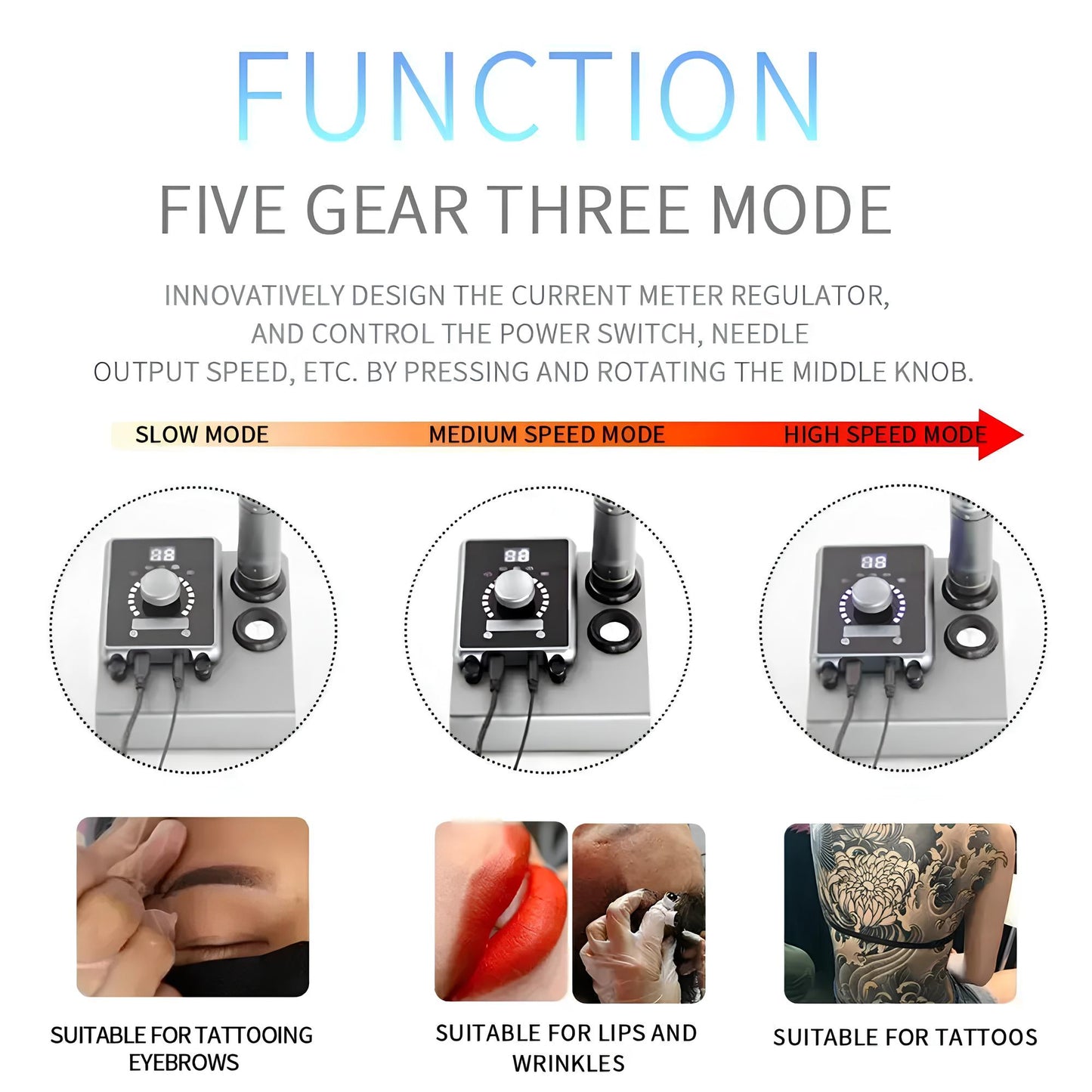 Premium PMU Machine for Microblading, Tattoo, Lip Liner & Full Lip Color