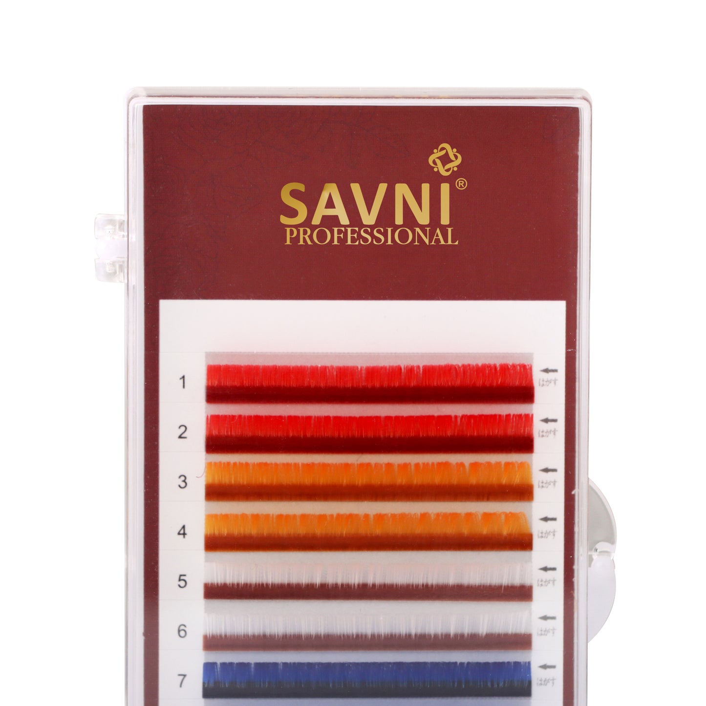 Savni Mix Colored Permanent Eyelash Extension 0.07 Thickness - D Curl - 12mm