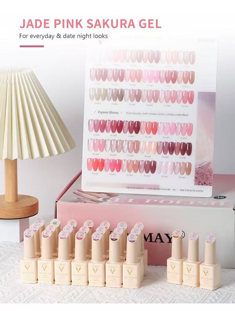 Vinimay UV Gel Polish Kit Set Of 36pcs, 15ml Each, Base Color, Model-G