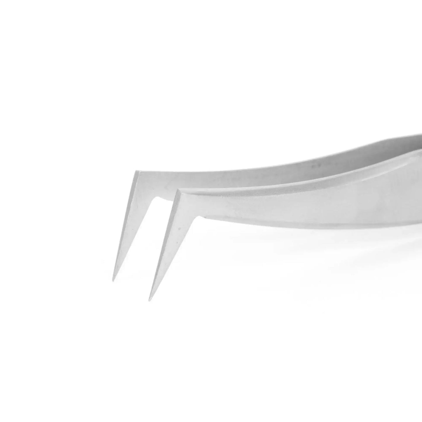 Savni Silver Eyelash Extension Tweezers Bent