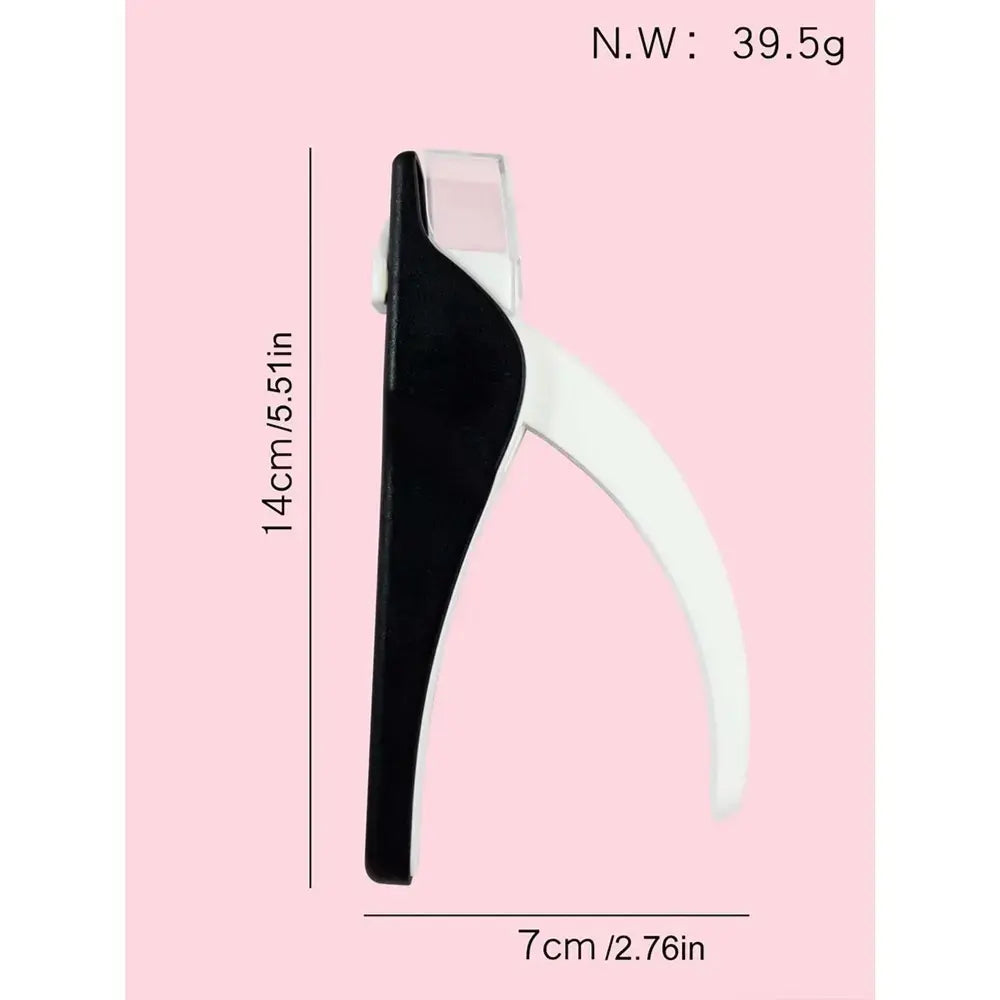 Premium Plastic Fake Nail Tip Cutter with Built In Nail Polisher