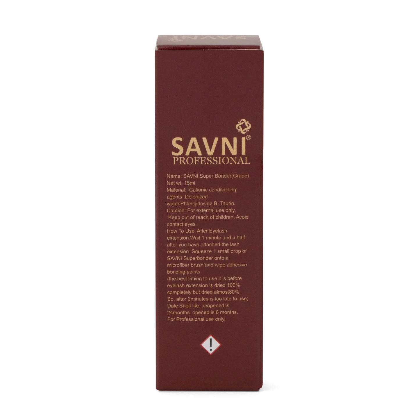 Savni Super Bonder For Long Lasting Eyelash Glue Retention, 15ml - Grape Scented