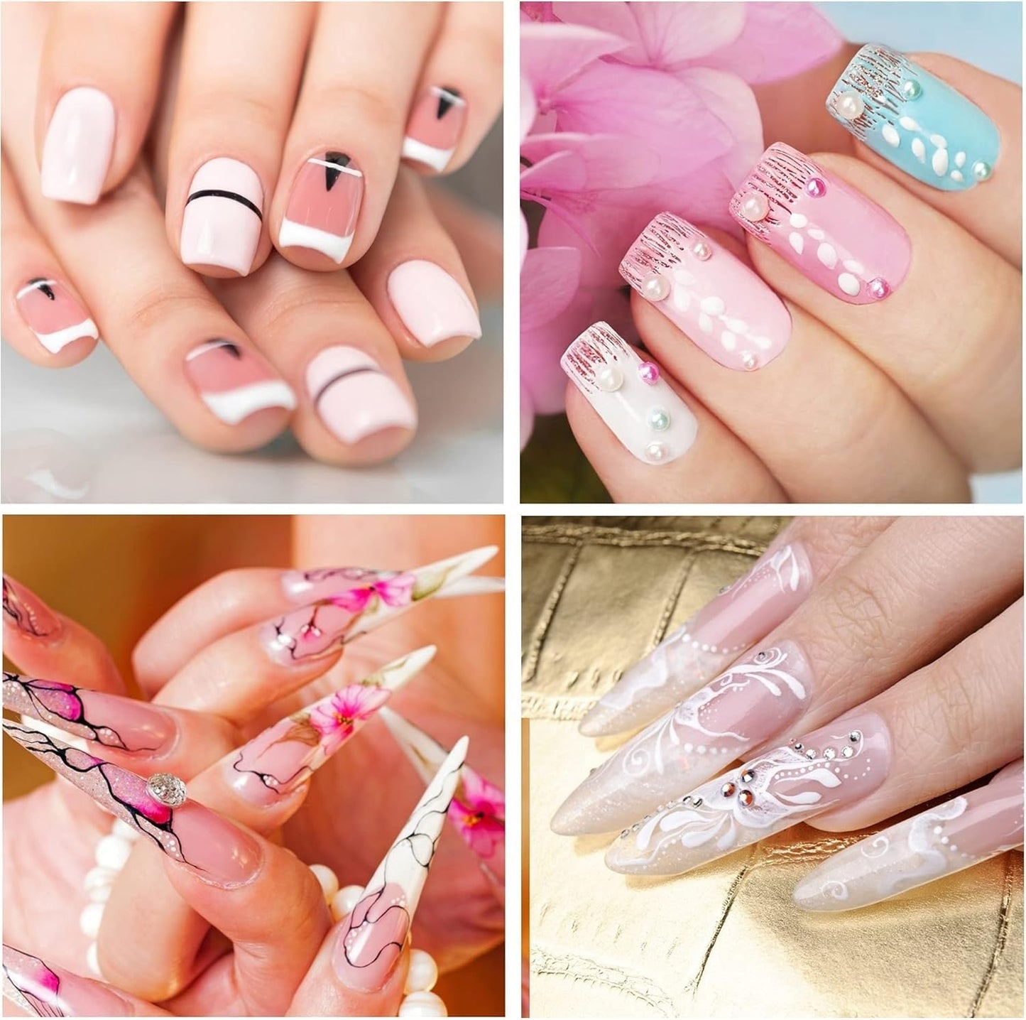 Flower Petal Art Brushes - Set of 8