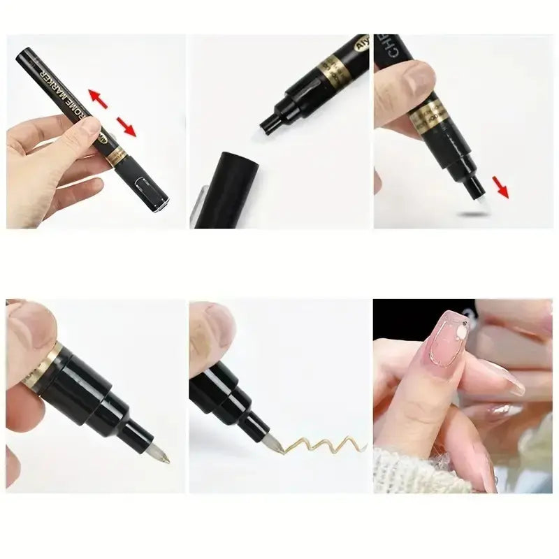 Nail Chrome Marker/Mirror Pen - Fine Tip 1.0mm