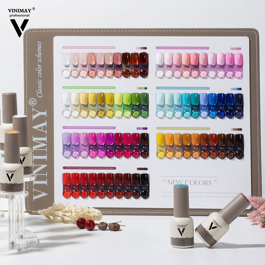 Vinimay UV Gel Polish Kit Set Of 70 PCS- 15ml Each