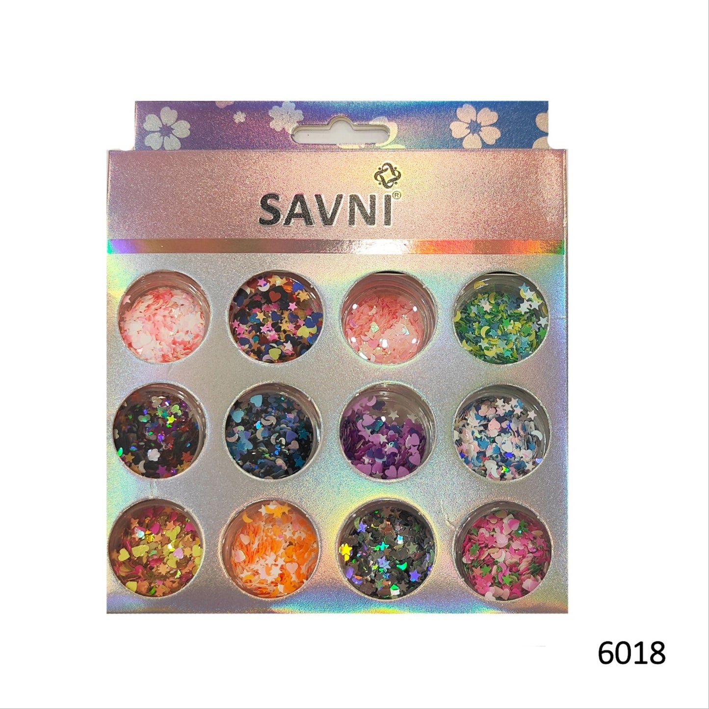 Savni Mix Glitters, Mylars & Sugar Dust - Pack of 10/12