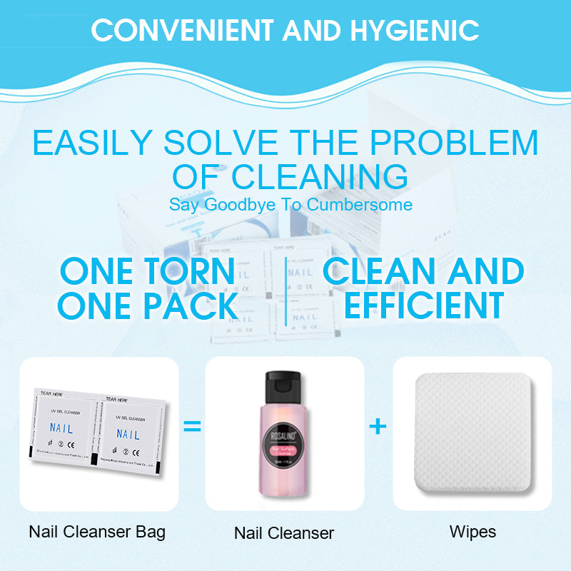 Nail Removal 100% Acetone Wipes for Nail Polish & Acrylic, Gel Removal - 204 pieces Product vendor