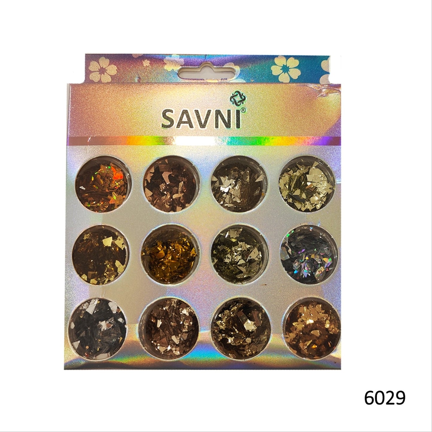 Savni Mix Glitters, Mylars & Sugar Dust - Pack of 10/12