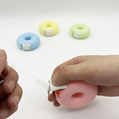 Eyelash Masking Tape Dispenser Tape Cutter Donut Shape Tape not included - Assorted Color