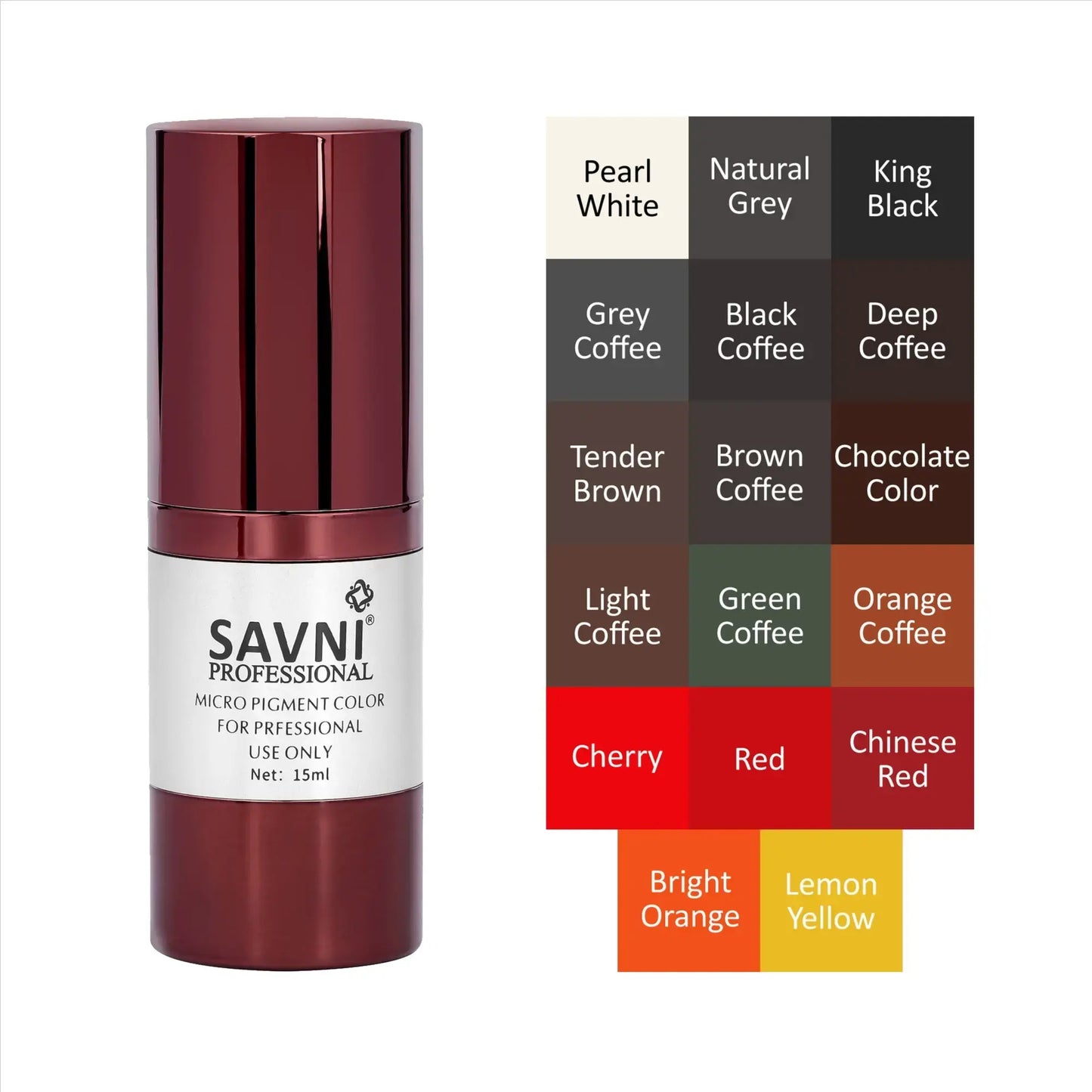 Savni Professional Pigment Microblading Tattoo Pigment 15ml