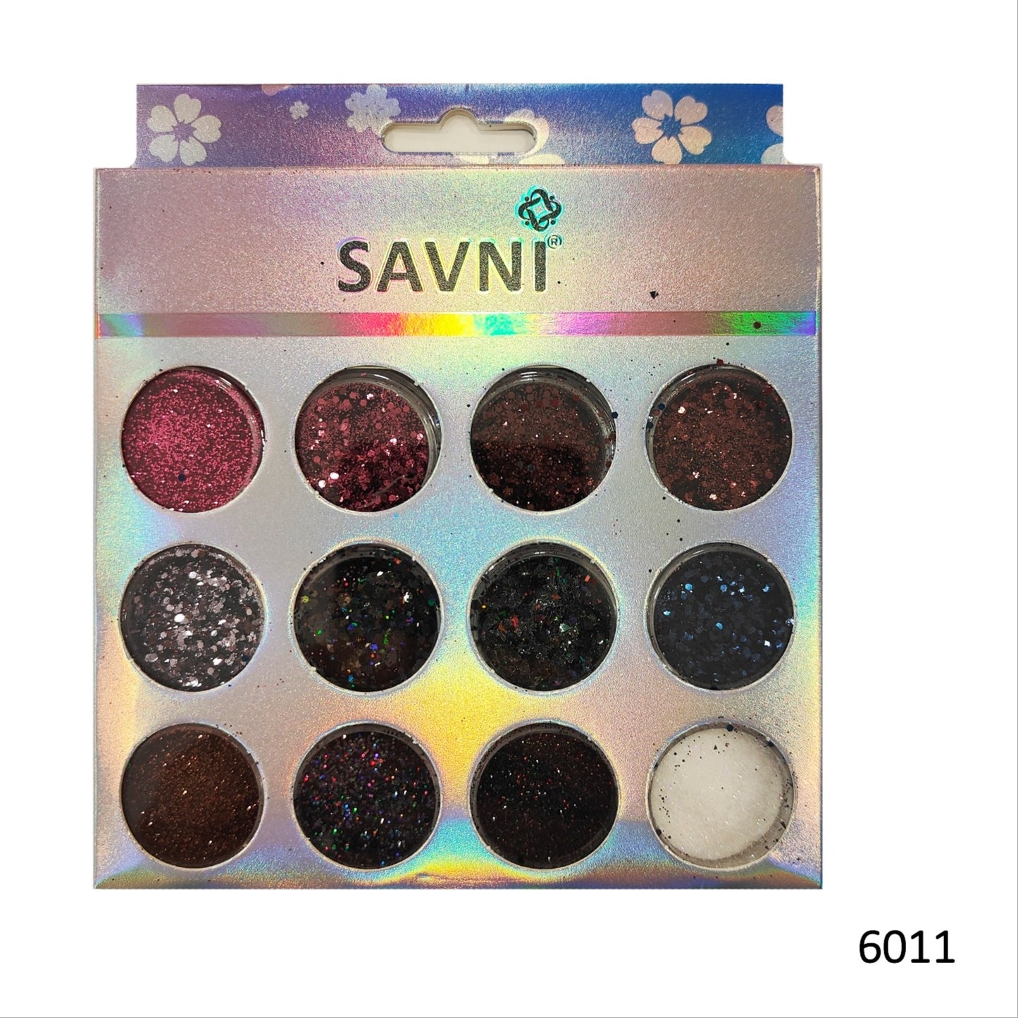 Savni Mix Glitters, Mylars & Sugar Dust - Pack of 10/12