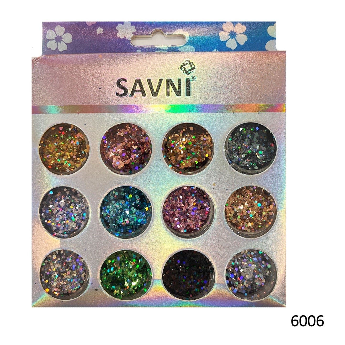 Savni Mix Glitters, Mylars & Sugar Dust - Pack of 10/12