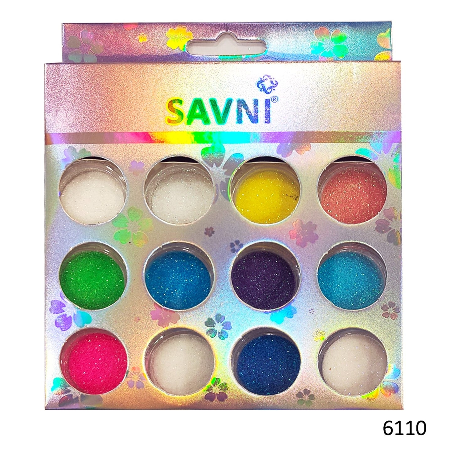 Savni Mix Glitters, Mylars & Sugar Dust - Pack of 10/12