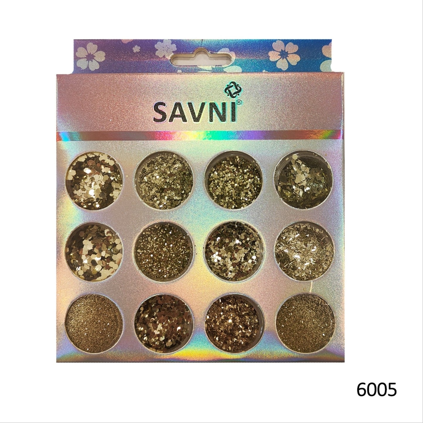 Savni Mix Glitters, Mylars & Sugar Dust - Pack of 10/12
