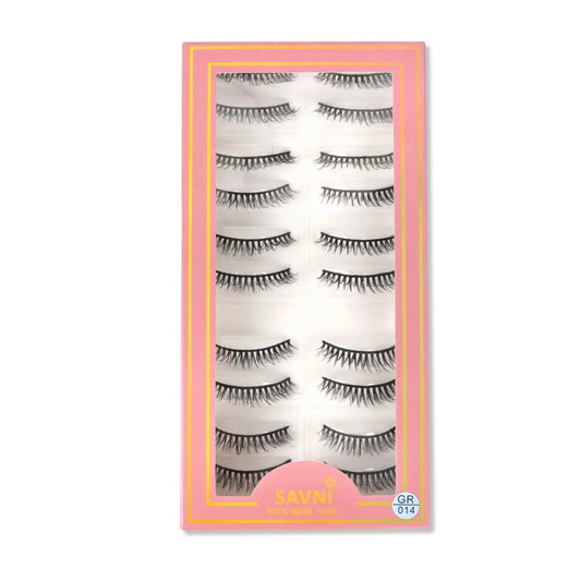 Savni 5D Temporary Mink Hair Eyelash Extensions 10 pairs Model GR/014
