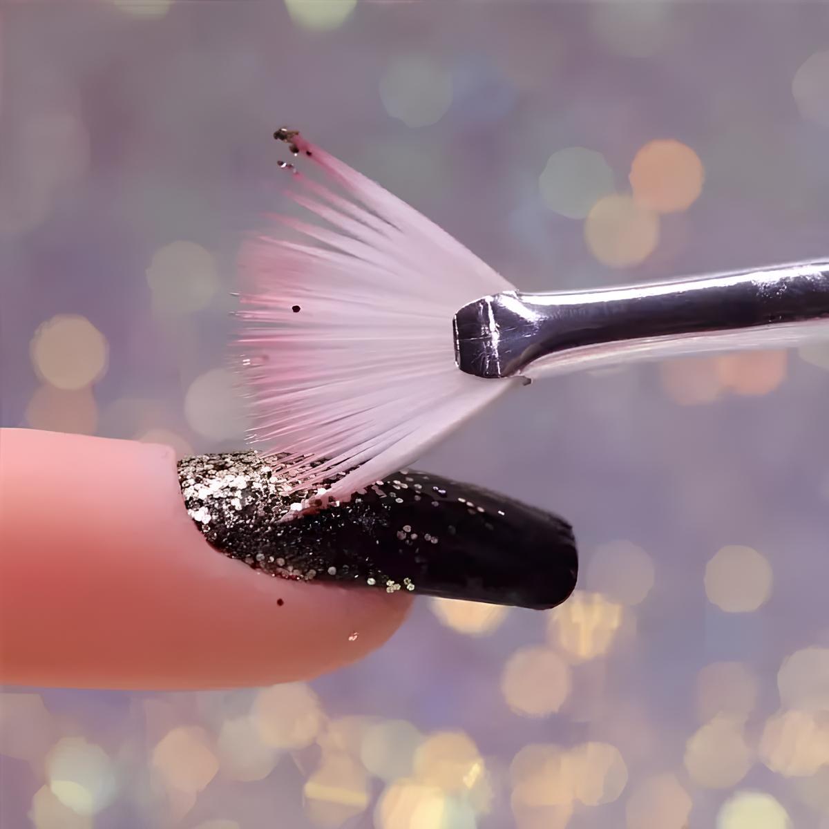 Fan Brush for Glitter and Ombre and Art Application