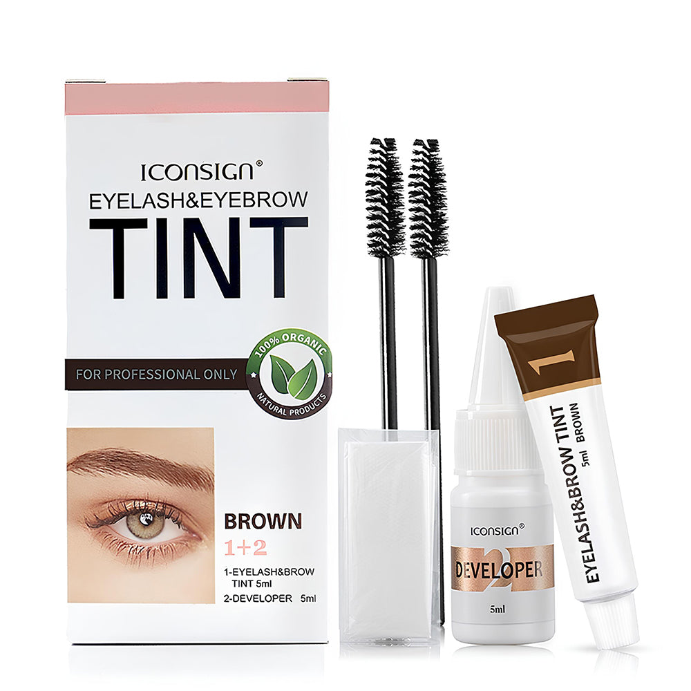 Iconsign Lash & Brow Tinting Kit - Application Brush & Pads included