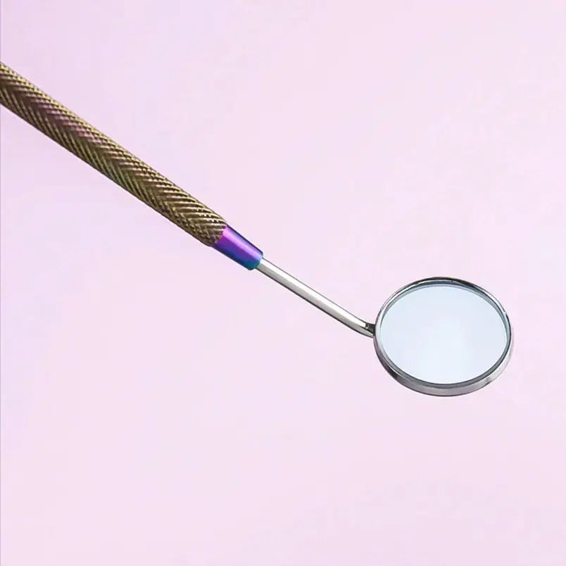 Eyelash Extension Mirror Titanium Small Size