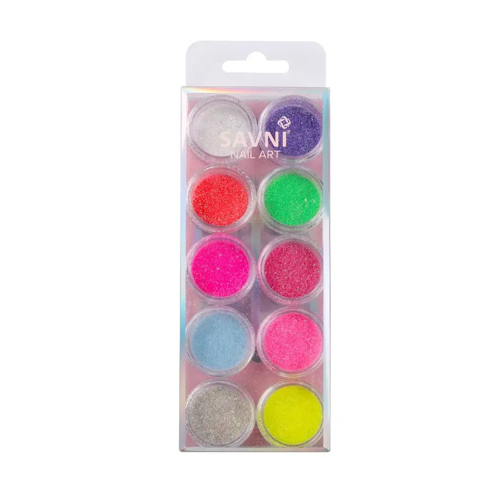 Savni Mix Glitters, Mylars & Sugar Dust - Pack of 10/12