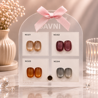 Savni UV Gel Polish Kit Set Of 4 PCS, 15ml Each, Cat Eye, Model-4003