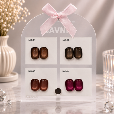 Savni UV Gel Polish Kit Set Of 4 PCS, 15ml Each, Cat Eye, Model-4007