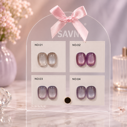 Savni UV Gel Polish Kit Set Of 4 PCS, 15ml Each, Cat Eye, Model-4008