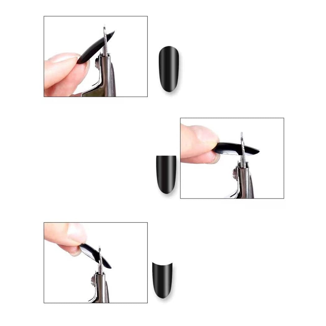 Half Metal Fake Nail Tip Cutter