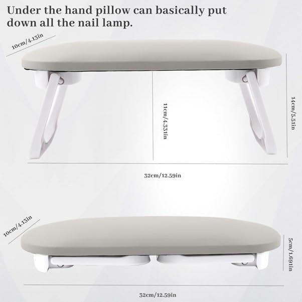 Nail Soft Hand Cushion Pillow With Stand & Mat - Assorted Color