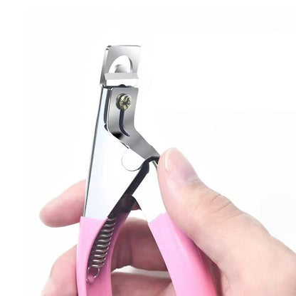Half Metal Fake Nail Tip Cutter
