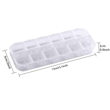Empty Grid Storage box for Accessory & Jewelry - 12 Grids