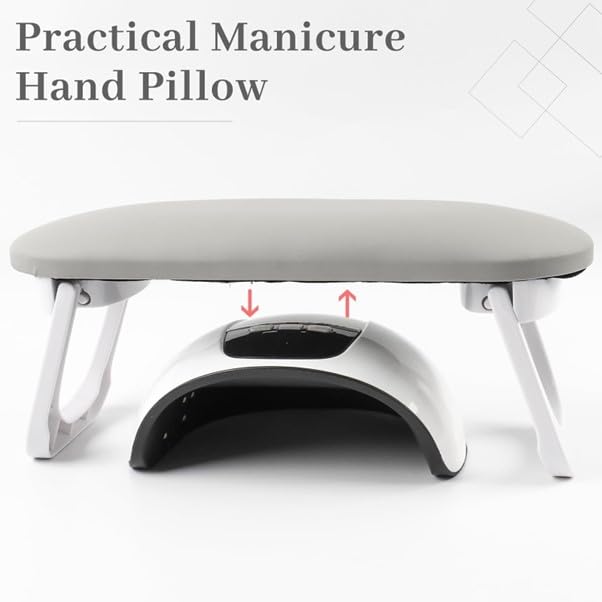 Nail Soft Hand Cushion Pillow With Stand & Mat - Assorted Color