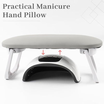 Nail Soft Hand Cushion Pillow With Stand & Mat - Assorted Color