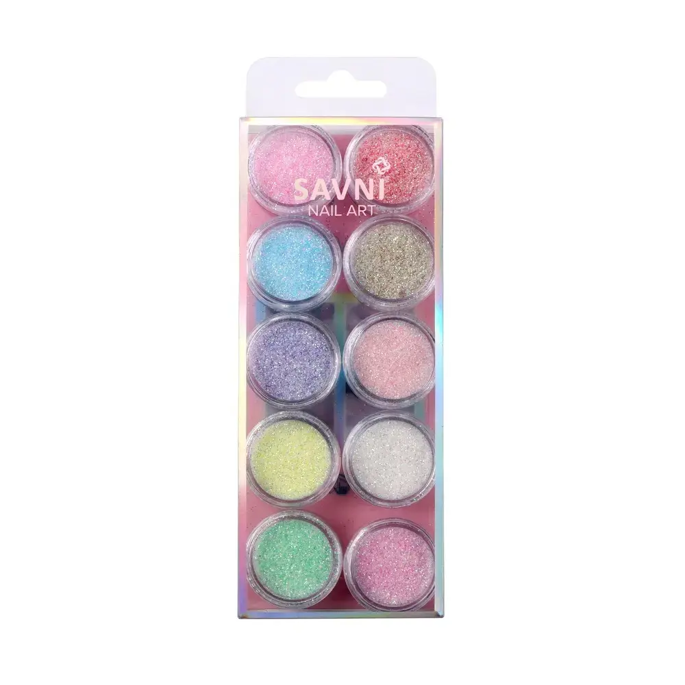 Savni Mix Glitters, Mylars & Sugar Dust - Pack of 10/12