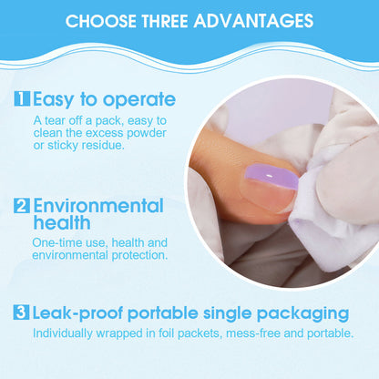 Nail Removal 100% Acetone Wipes for Nail Polish & Acrylic, Gel Removal - 204 pieces Product vendor