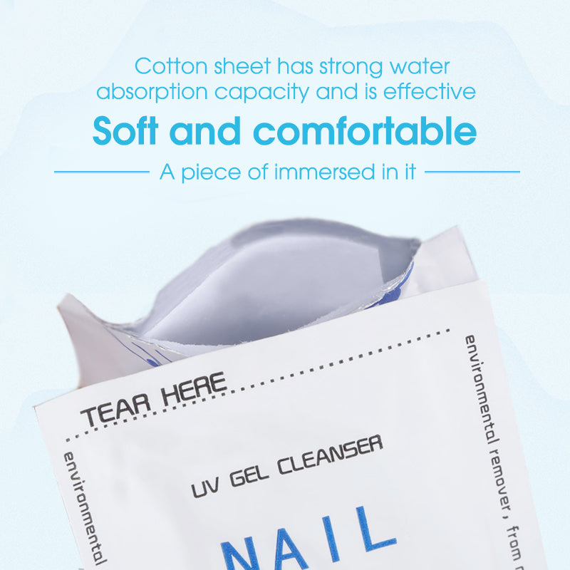 Nail Removal 100% Acetone Wipes for Nail Polish & Acrylic, Gel Removal - 204 pieces Product vendor