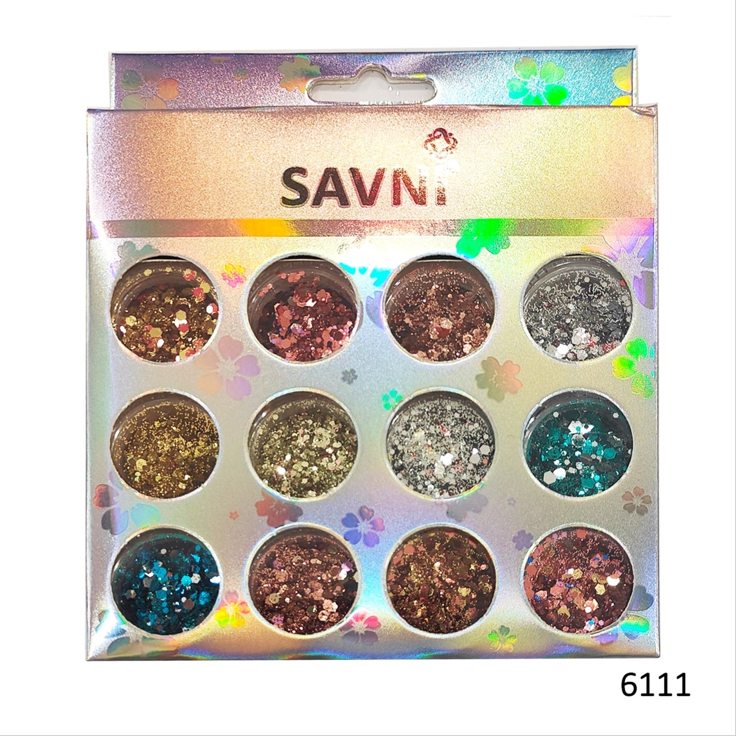 Savni Mix Glitters, Mylars & Sugar Dust - Pack of 10/12